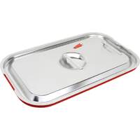 GN-Deckel mit Gummidichtung Edelstahl für 1/2 (2)