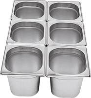 GN-Behälter 1/6 Edelstahl 200mm (2)