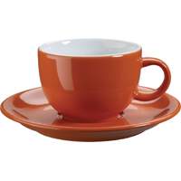Kaffee-/Cappuccinotasse obere orange (1)