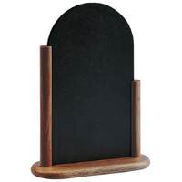 Tischtafel inkl. Gestell aus Holz dunkel (2)