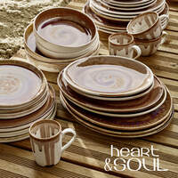 "Heart & Soul" Oyster Platte Coup oval 25x19cm (1)