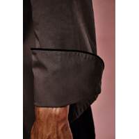 Kochjacke Herren, Armtasche, langarm, taupe Größe L (4)