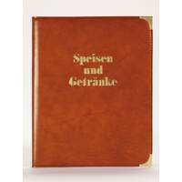 Speisenkarte A4 mit Buchschrauben A4, rot (2)