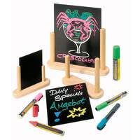 Tischtafel inkl. Gestell aus Holz natur A6 (1)