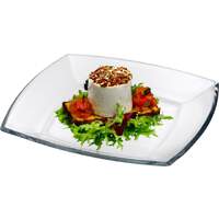 Glasschale "Tokio" eckig flach 19,5cm (1)