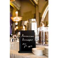 Tischtafel inkl. Gestell aus Holz schwarz A5 (1)