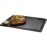 Porzellanserie „Schieferdesign" Platte rechteckig (4)