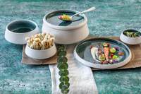 FiveStars Porzellan Serie "Samoa" blau Teller flach Ø26cm (1)