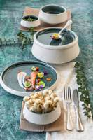 FiveStars Porzellan Serie "Samoa" blau Teller flach Ø26cm (2)