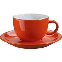 Kaffee-/Cappuccinotasse obere orange (1)